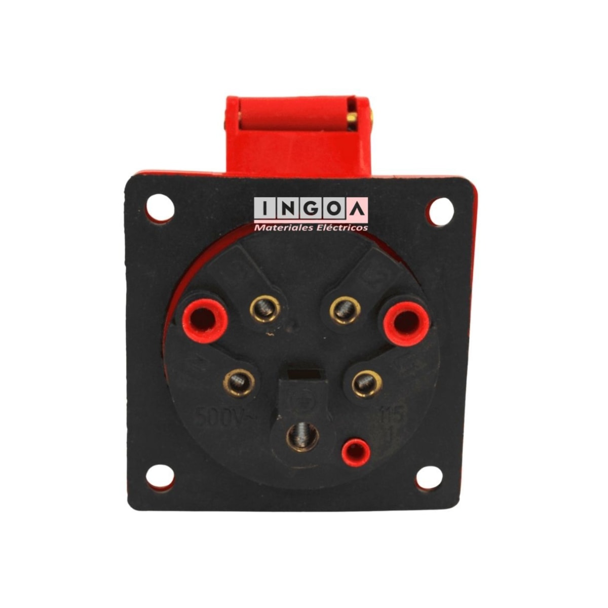 Enchufe Ind. Hembra Embutida 3P+N+T 16A 380V IP44 - Lexo - Vista 5