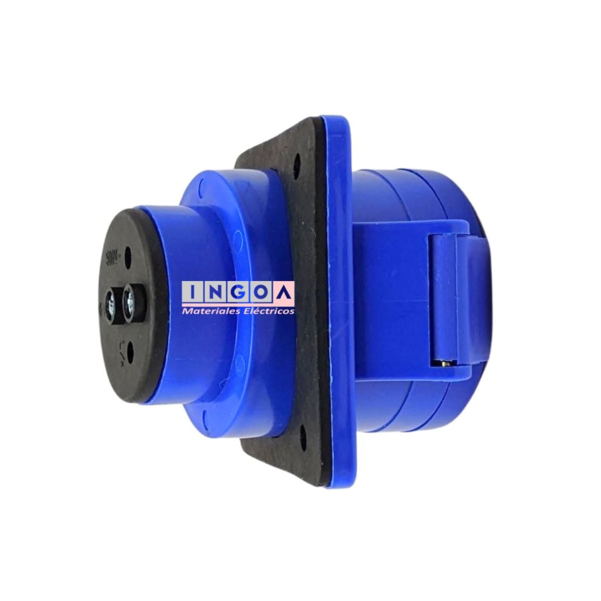 Enchufe Ind. Hembra Embutida 2P+T 32A 220V IP44 - Vista 2