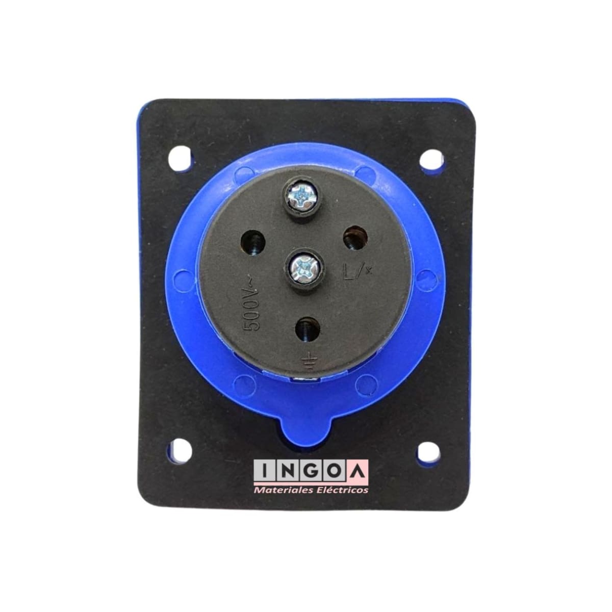 Enchufe Ind. Hembra Embutida 2P+T 32A 220V IP445