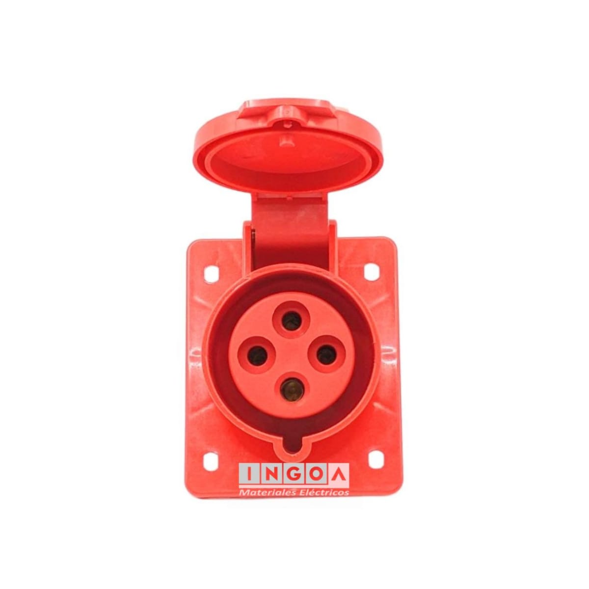 Enchufe Ind. Hembra Embutida 3P+T 32A 380V IP444