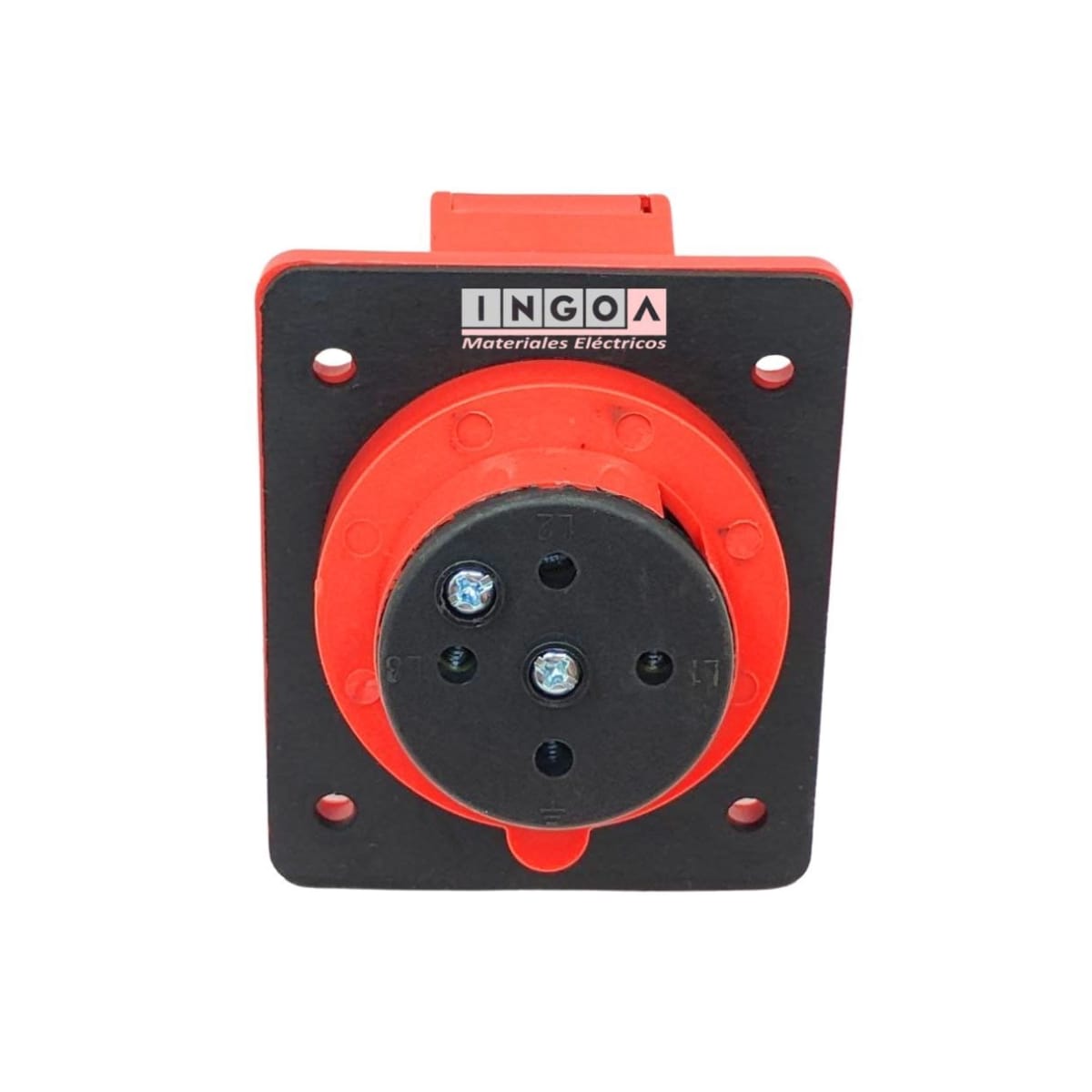 Enchufe Ind. Hembra Embutida 3P+T 32A 380V IP445