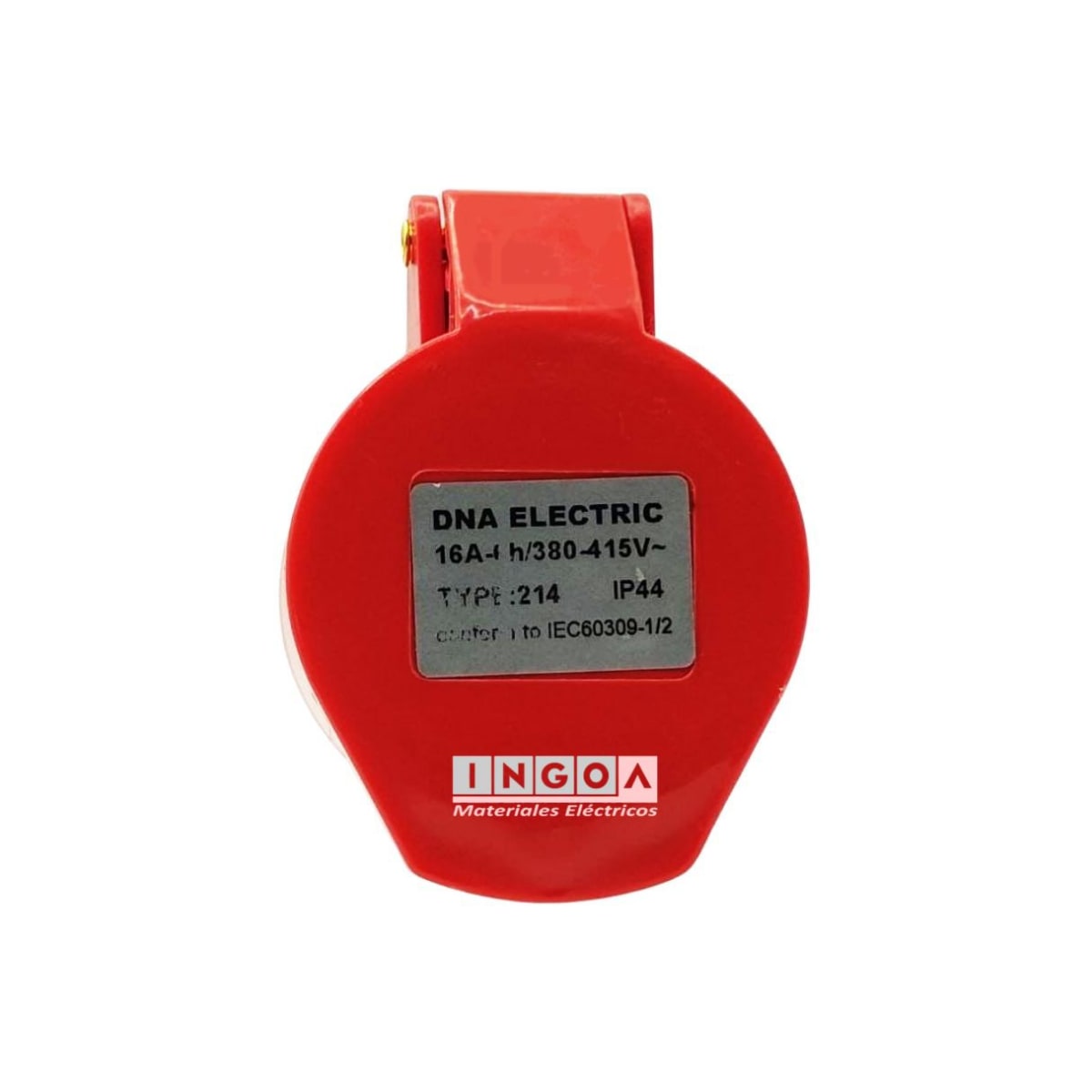Enchufe Ind. Hembra Volante 3P+T 16A 380V IP44 - Vista 3