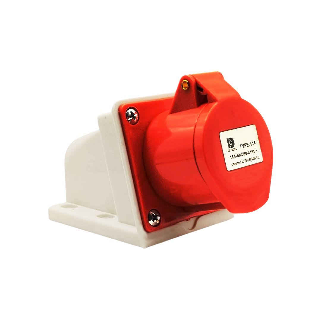 Enchufe Ind. Hembra Sobrepuesta 3P+T 16A 380V IP44 0