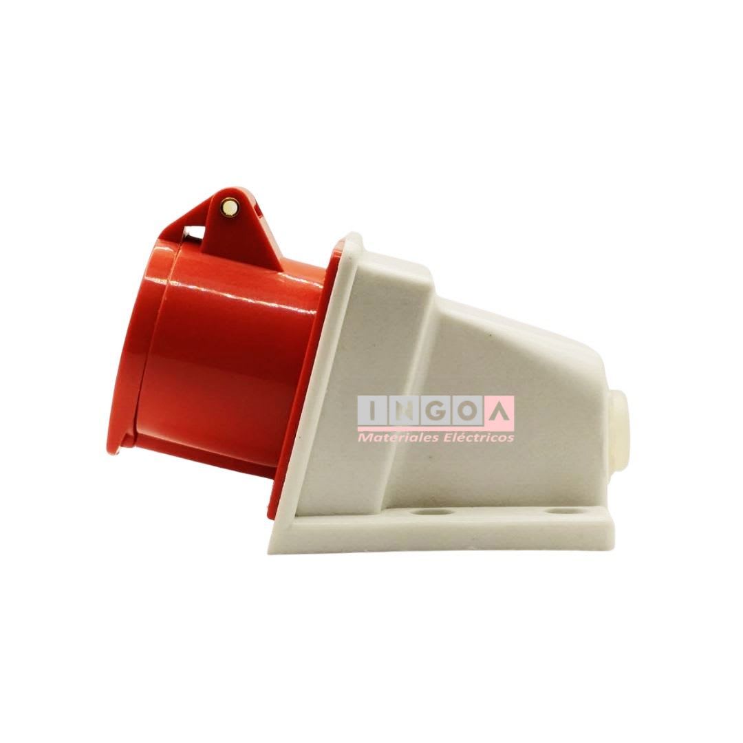 Enchufe Ind. Hembra Sobrepuesta 3P+T 16A 380V IP44 6