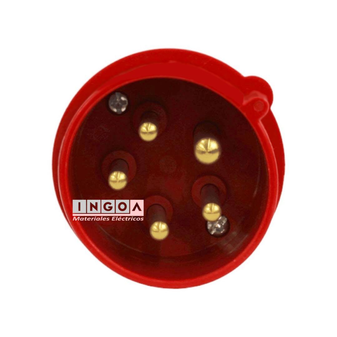 Enchufe Ind. Macho Volante 3P+N+T 16A 380V IP44 - Lexo2