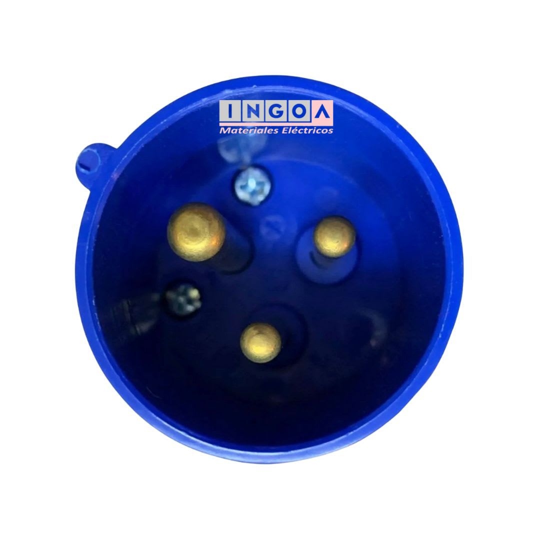 Enchufe Ind. Macho Volante 2P+T 16A 220V IP445