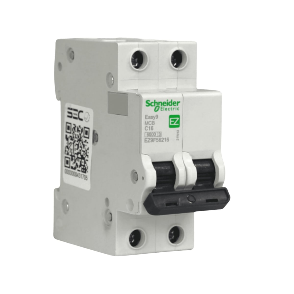 Int. Automatico Schneider EASY9 - 2x16A 6KA C - EZ9F56216 - Imagen Principal