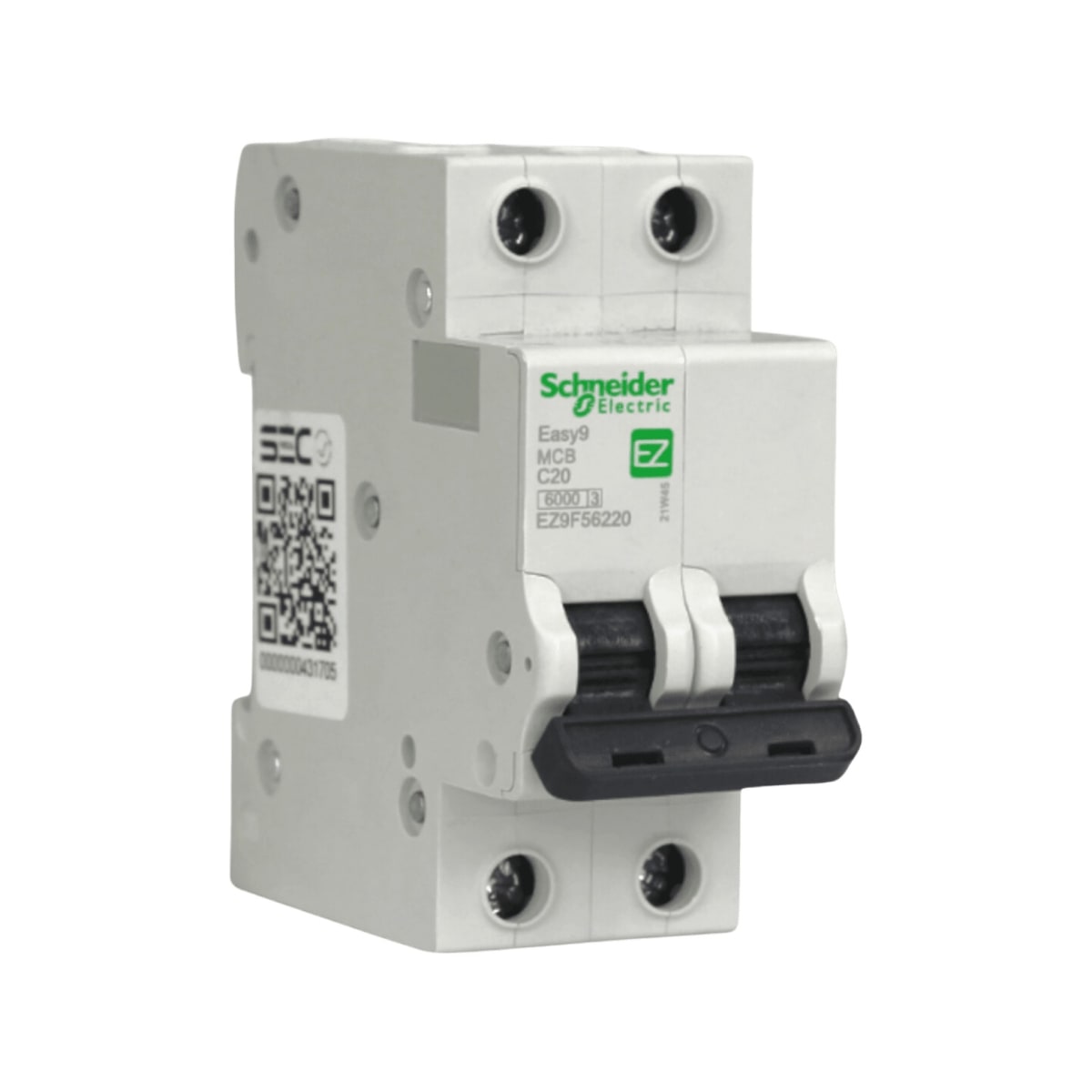 Int. Automatico Schneider EASY9 - 2x20A 6KA C - EZ9F56220 0