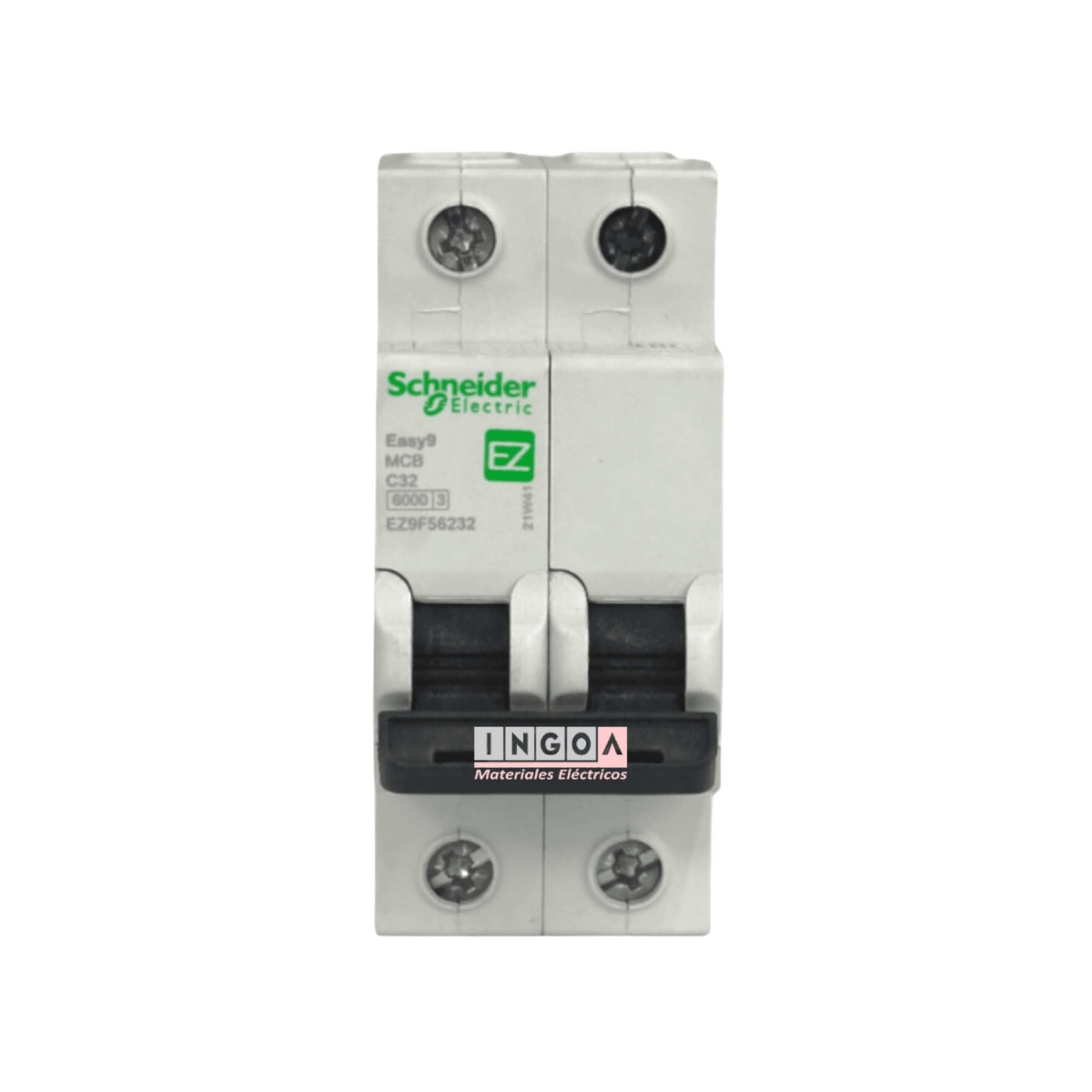 Int. Automatico Schneider EASY9 - 2x32A 6KA C - EZ9F56232 - Vista 2