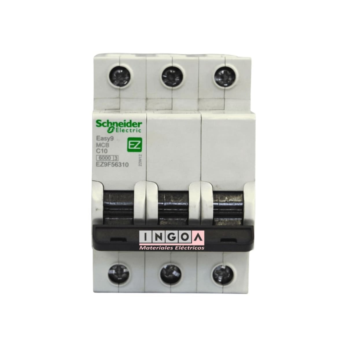Int. Automatico Schneider EASY9 - 3x10A 6KA C - EZ9F56310 - Vista 2