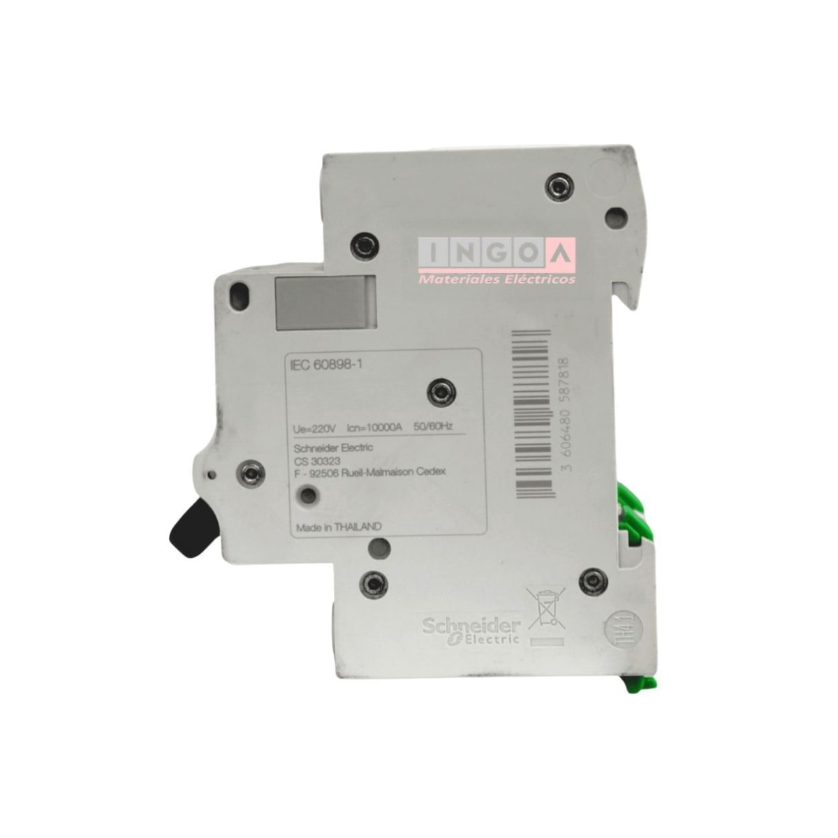 Int. Automatico Schneider EASY9 - 3x10A 6KA C - EZ9F56310 - Vista 3