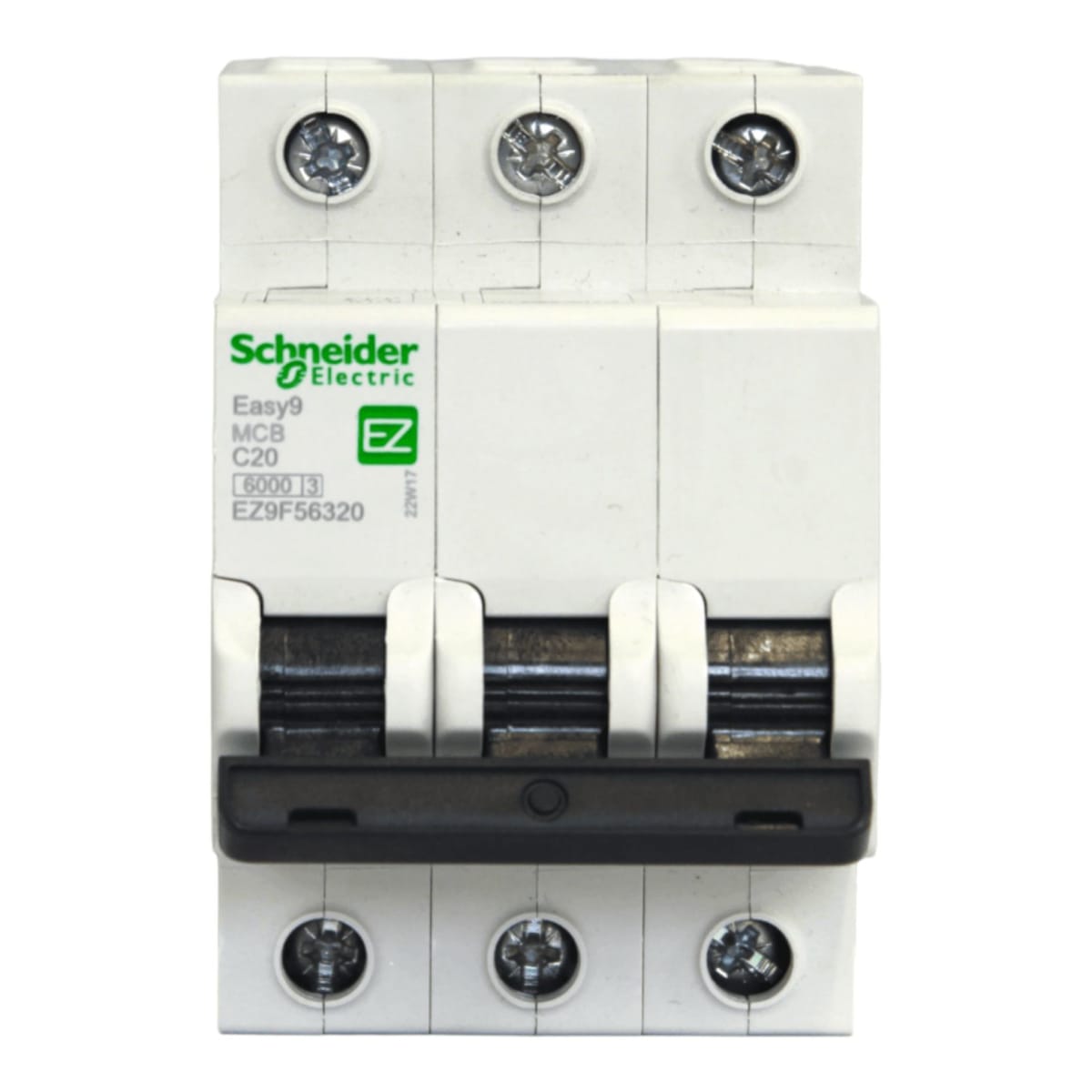 Int. Automatico Schneider EASY9 - 3x20A 6KA C - EZ9F56320 - Vista 2