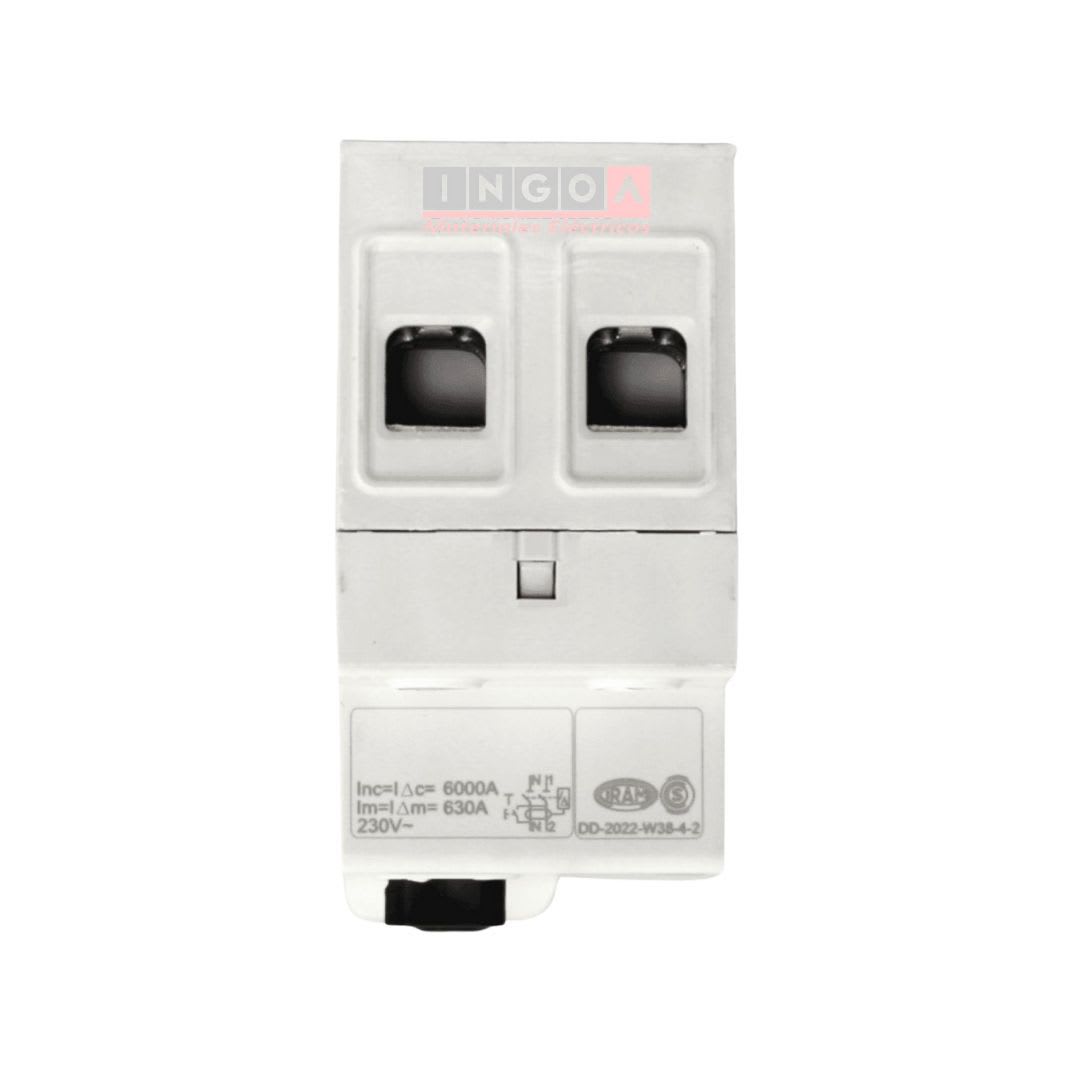 Int. Diferencial Schneider EASY9 2x63A 30mA Clase AC5