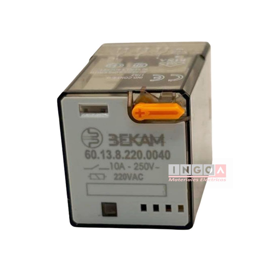 Rele Undecal 11Pines Bobina 220Vac 3NC + 3NO - Bekam - Vista 2