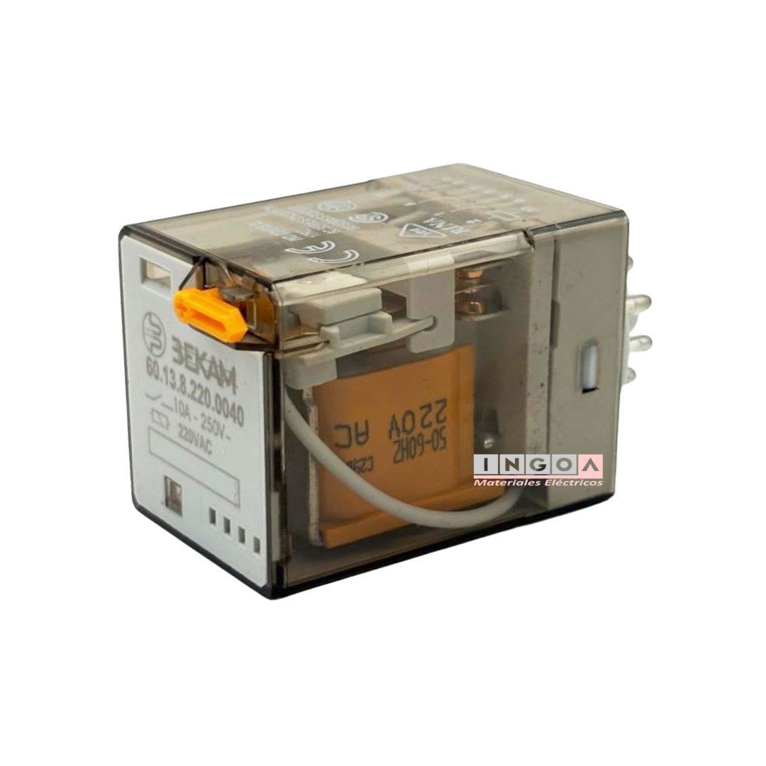 Rele Undecal 11Pines Bobina 220Vac 3NC + 3NO - Bekam - Vista 3