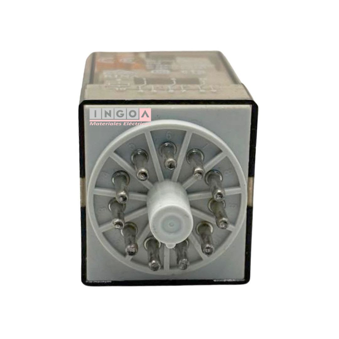 Rele Undecal 11Pines Bobina 220Vac 3NC + 3NO - Bekam - Vista 4
