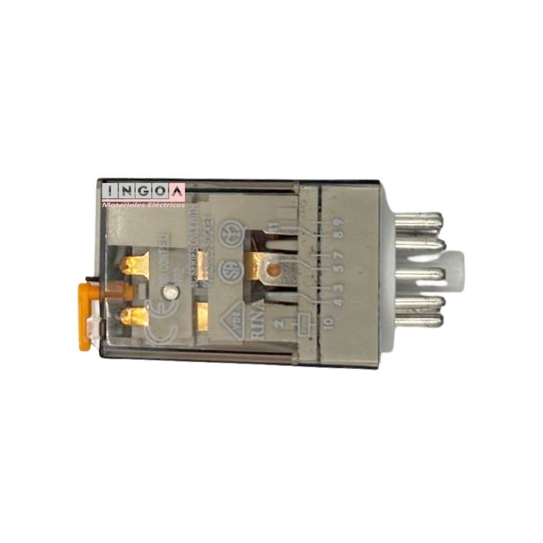 Rele Undecal 11Pines Bobina 220Vac 3NC + 3NO - Bekam - Vista 5