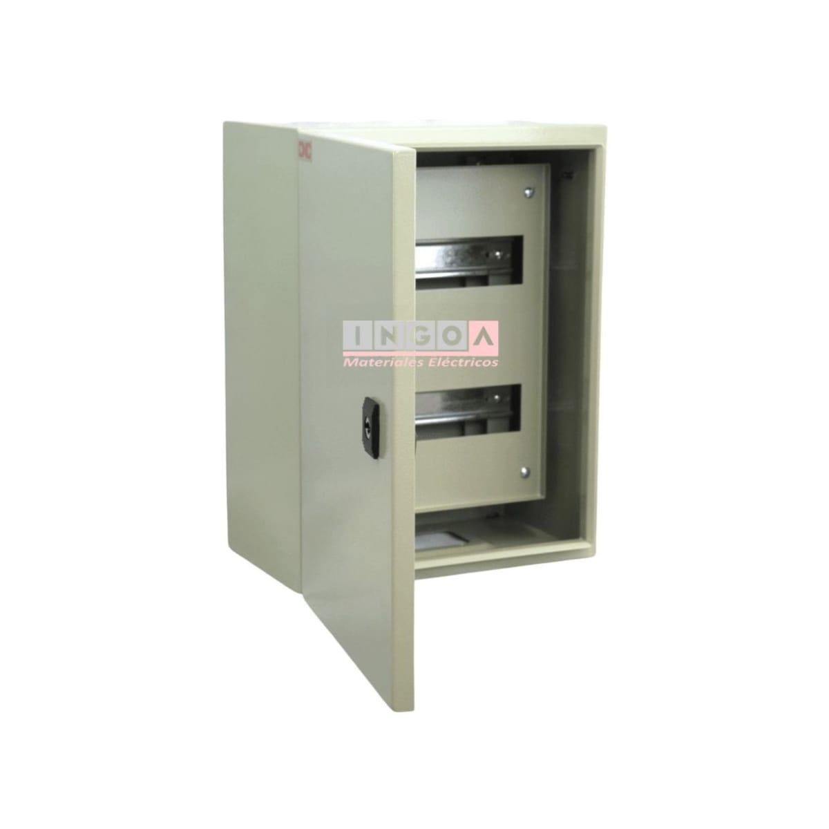 Gabinete Tablero Metalico 400x300x200mm C/Chasis 24Mod IP65 Ral 70353