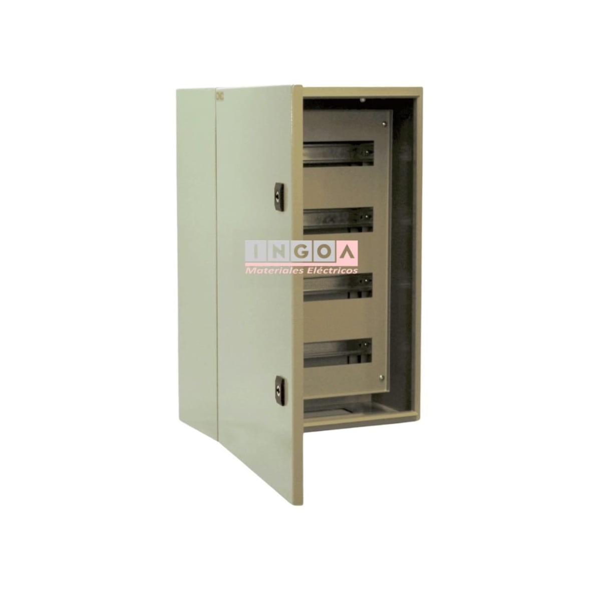 Gabinete Tablero Metalico 600x500x200 C/Chasis 76mod IP65 Ral 70353
