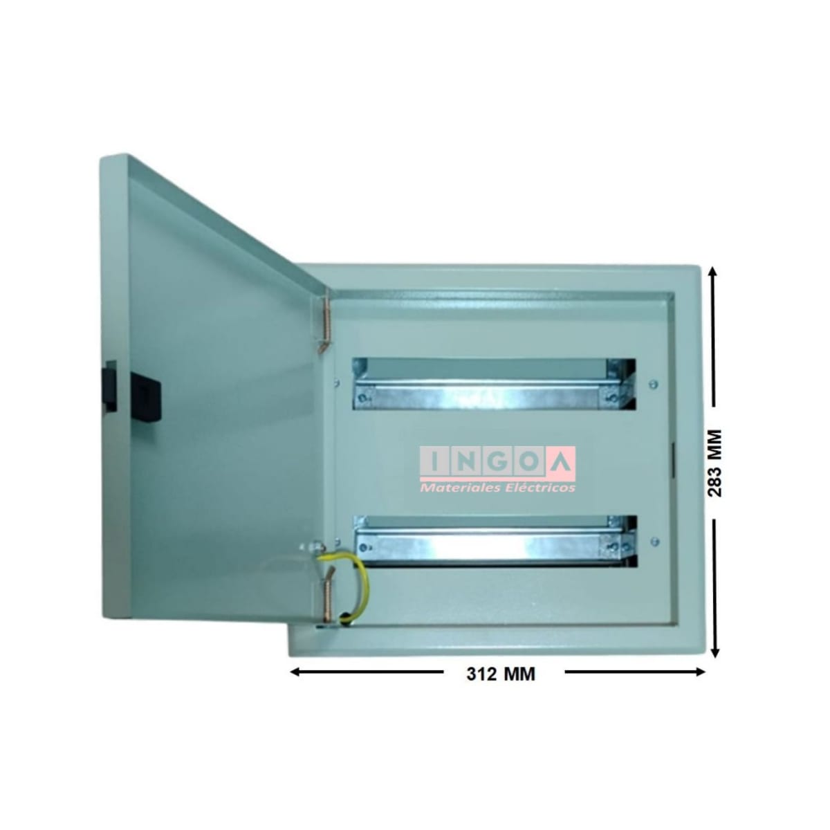 Tablero Metalico Sobrepuesto 18 Modulos IP41 Ral7032 - Vista 6