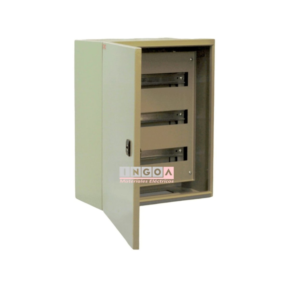 Gabinete Tablero Metalico 500x400x200mm C/Chasis 51Mod IP65 Ral 70352