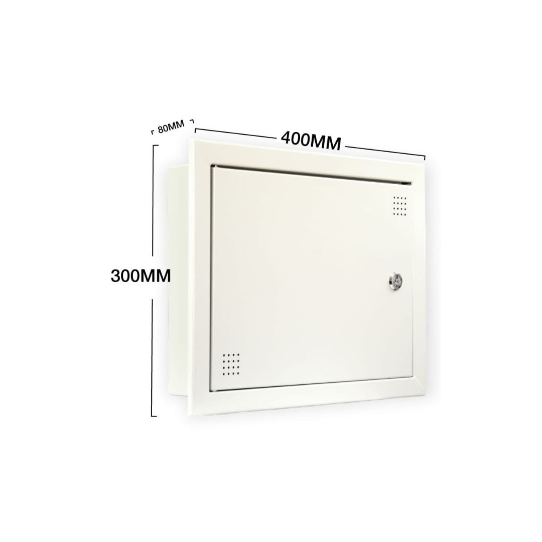 Caja de Distribucion PAU CTR 300x400x80mm Embutida Ral 7035 0