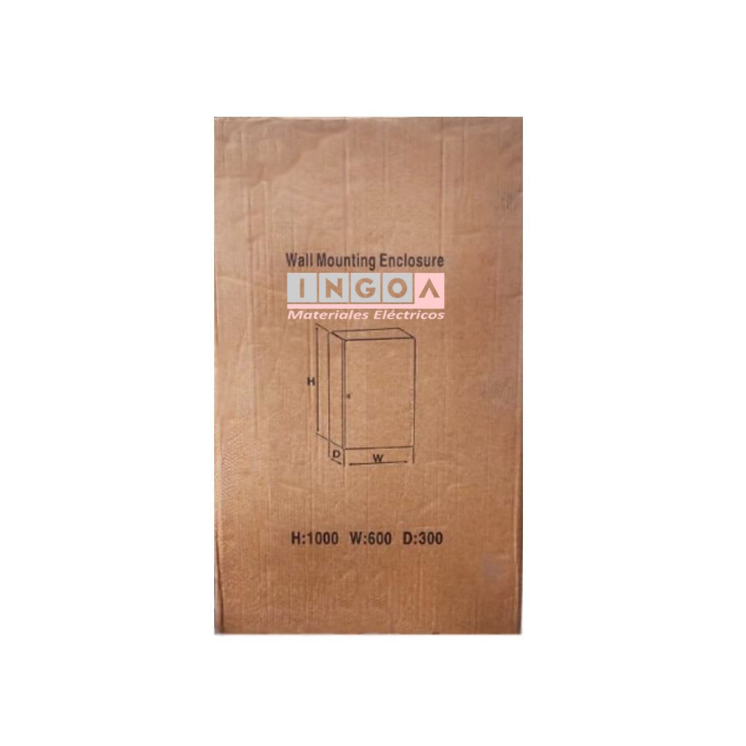 Gabinete Tablero Metalico 1000x600x300mm 1 Puerta IP65 Ral 7035 - Vista 5