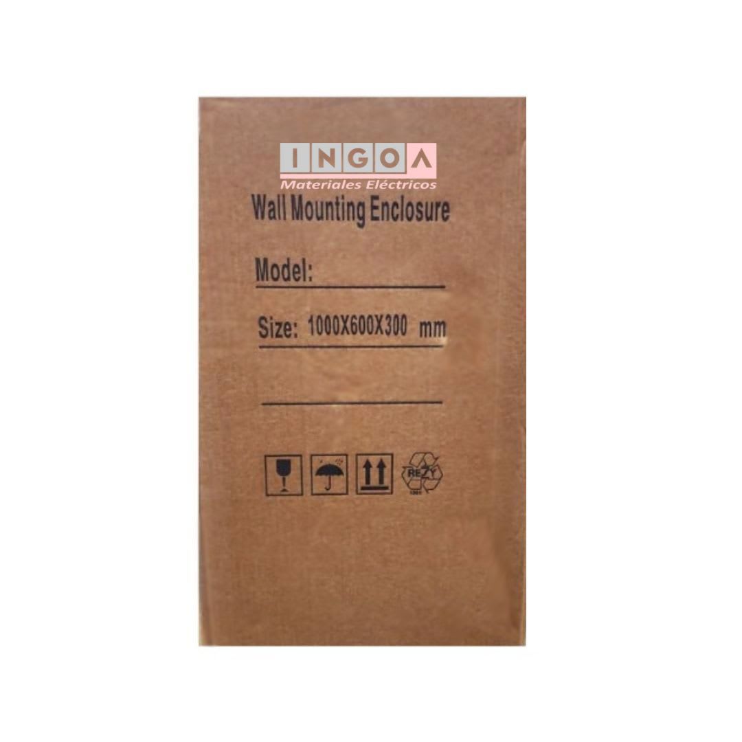 Gabinete Tablero Metalico 1000x600x300mm 1 Puerta IP65 Ral 70356