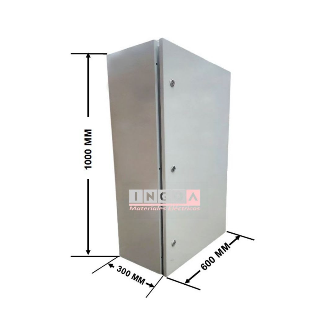 Gabinete Tablero Metalico 1000x600x300mm 1 Puerta IP65 Ral 7035 - Vista 7