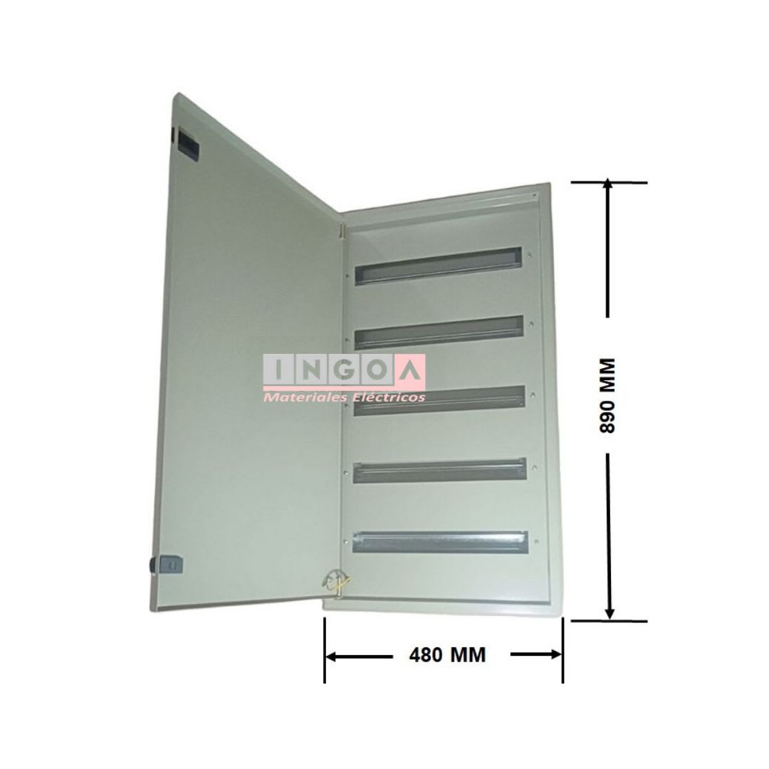 Tablero Metalico Embutido 100 Modulos IP41 Ral7032 - Vista 5
