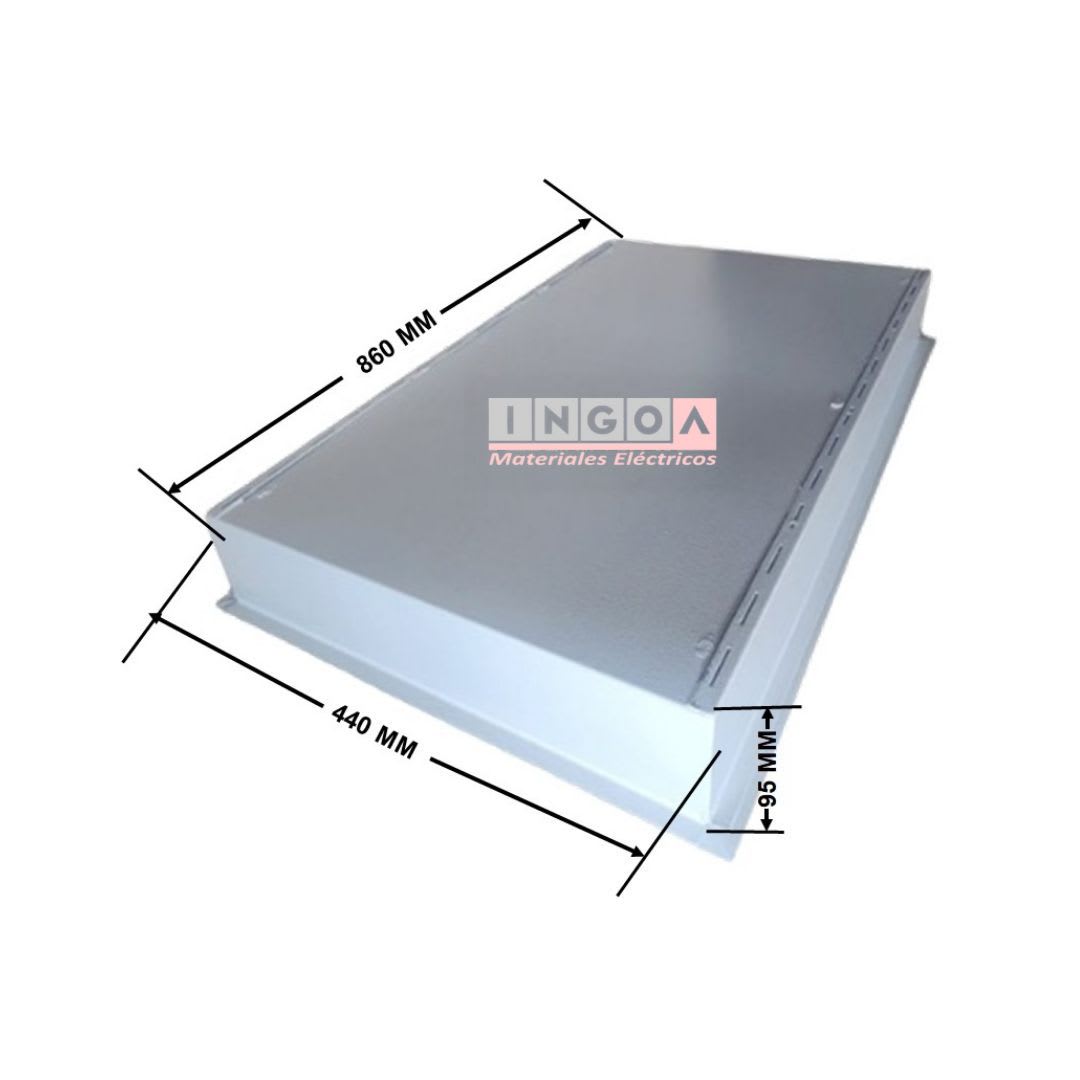 Tablero Metalico Embutido 100 Modulos IP41 Ral70357