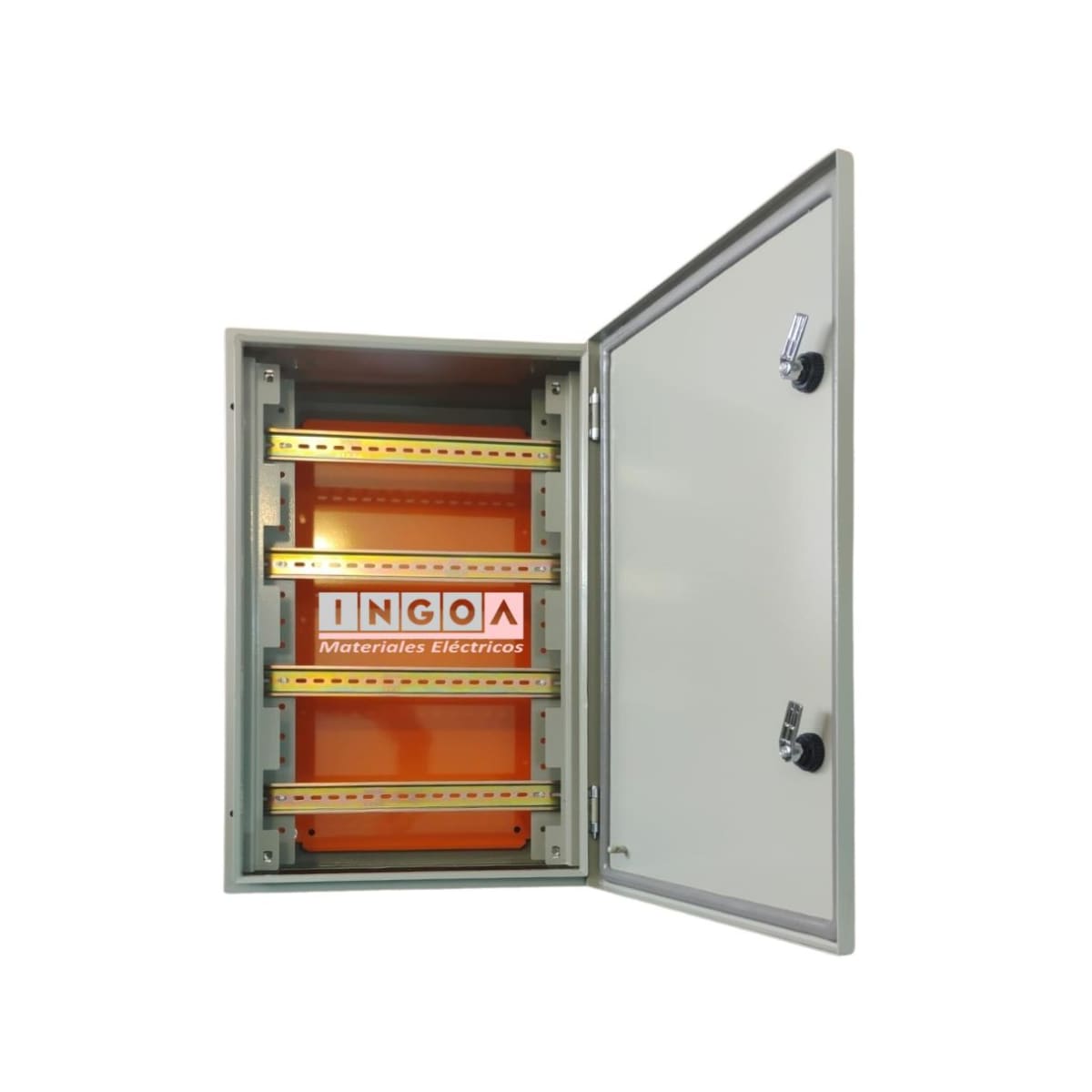 Gabinete Tablero Metalico 600x400x250 C/Chasis 64Mod IP65 Ral 70357