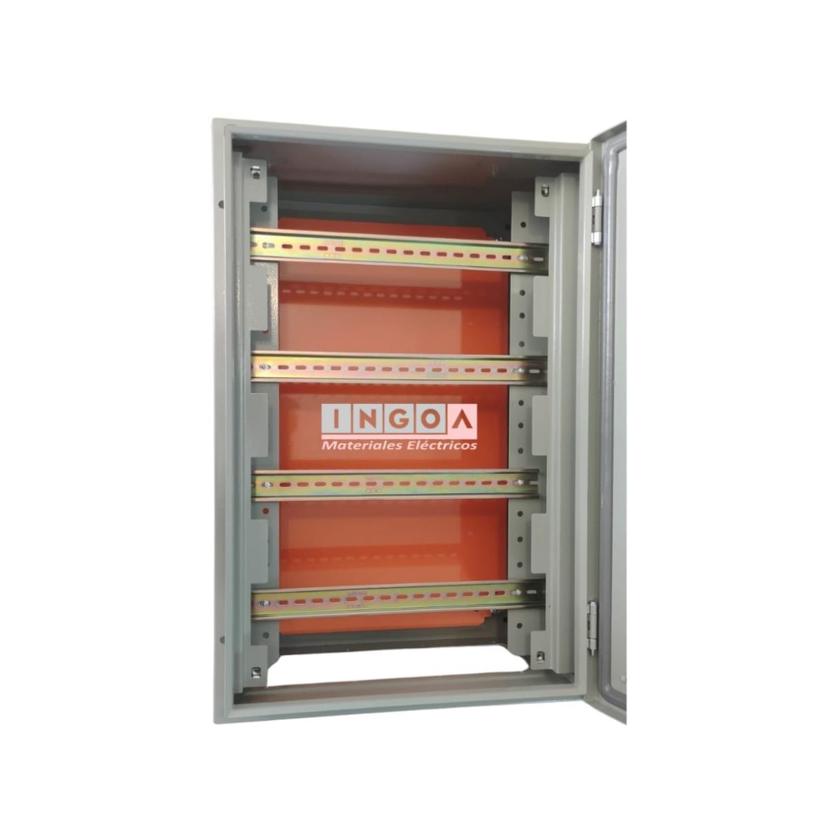 Gabinete Tablero Metalico 600x400x250 C/Chasis 64Mod IP65 Ral 70358