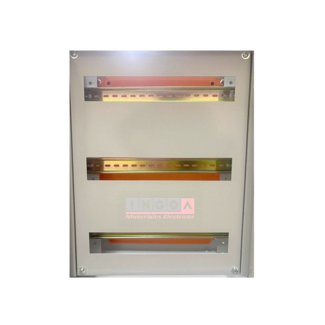Gabinete Tablero Metalico 500x400x200 C/Chasis 48Mod IP65 Ral 70353