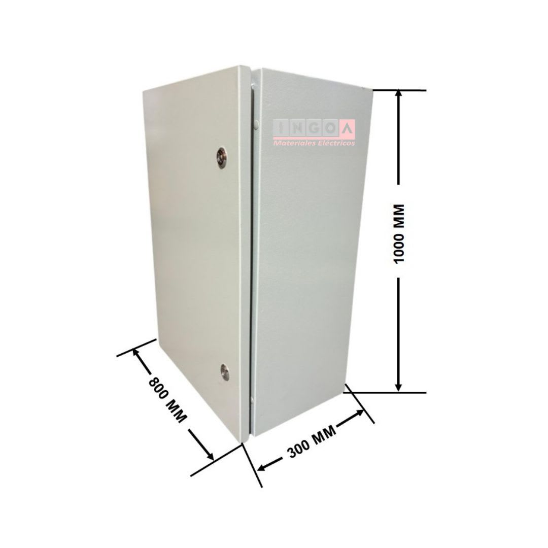 Gabinete Tablero Metalico 1000x800x300mm 2 Puertas IP65 Ral 70359