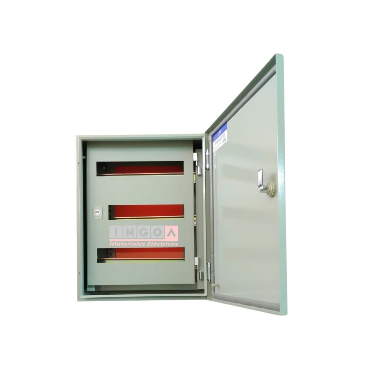 Gabinete Tablero Metalico 500x400x200mm C/Chasis 43Mod IP65 Ral 70323