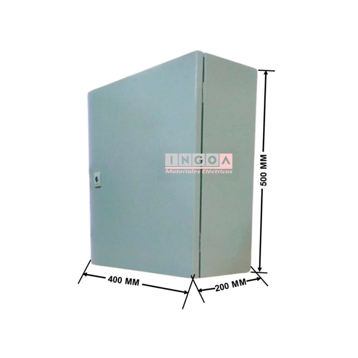 Gabinete Tablero Metalico 500x400x200mm C/Chasis 43Mod IP65 Ral 70328