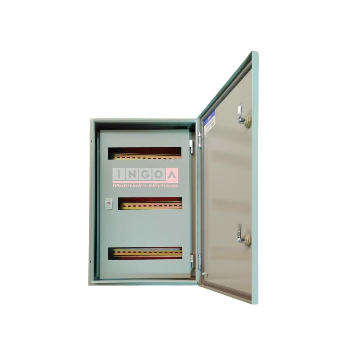 Gabinete Tablero Metalico 600x400x200 C/Chasis 43Mod IP65 Ral 7032 2