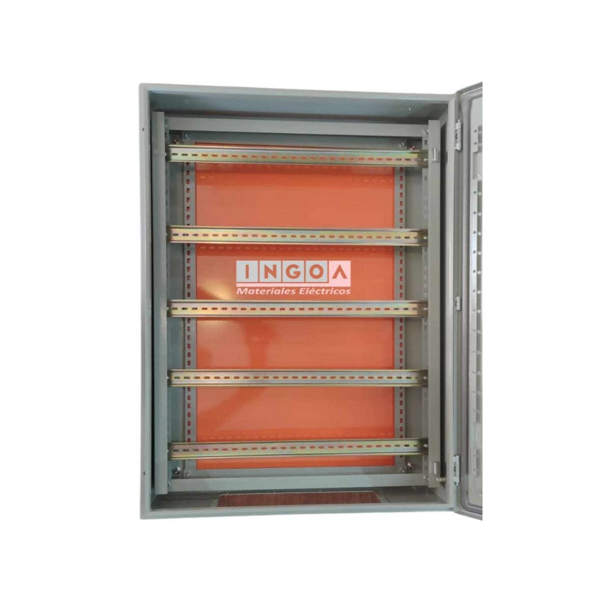 Gabinete Tablero Metalico 800x600x200mm C/Chasis 128Mod IP65 RAL70322