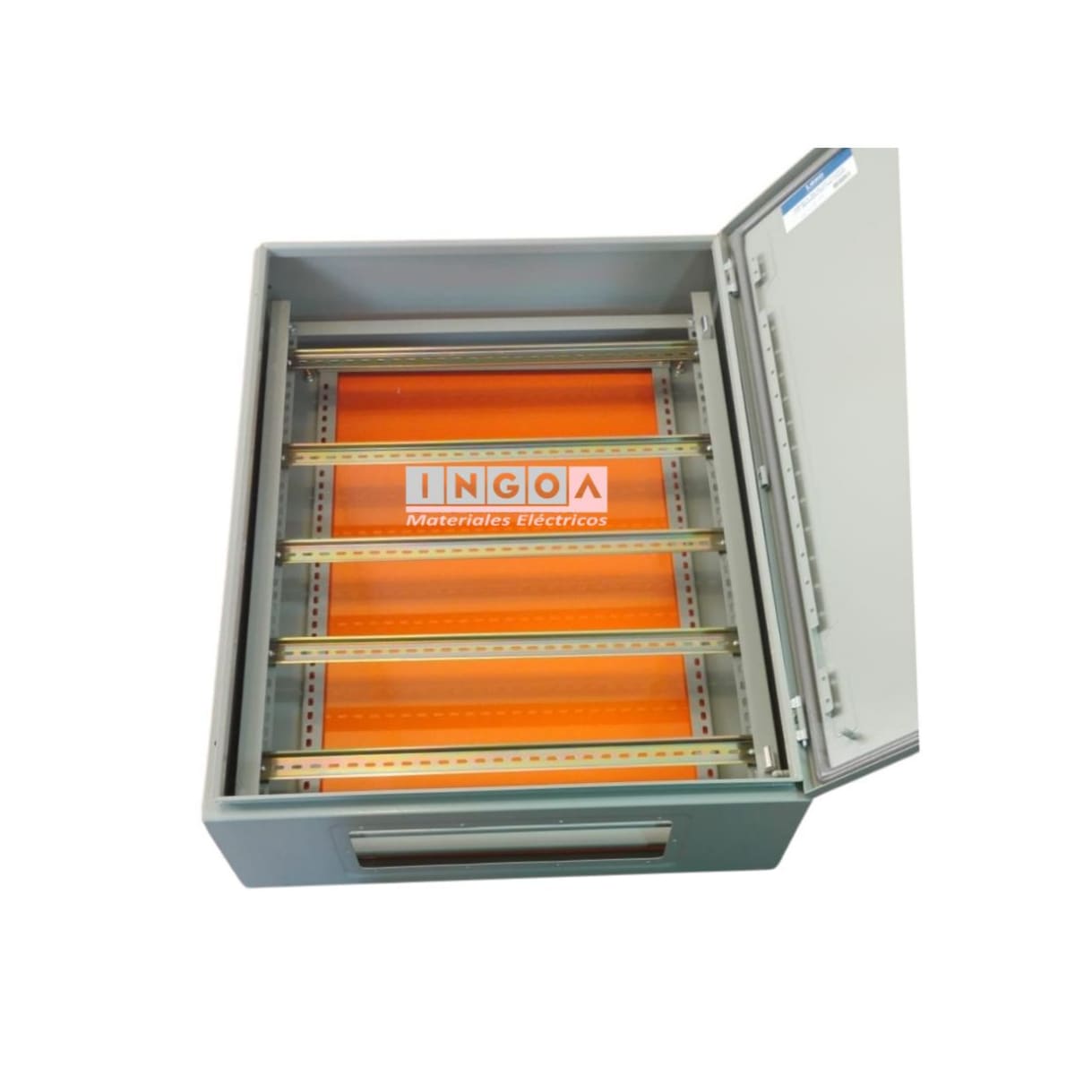 Gabinete Tablero Metalico 800x600x200 C/Chasis 128Mod IP65 RAL70323