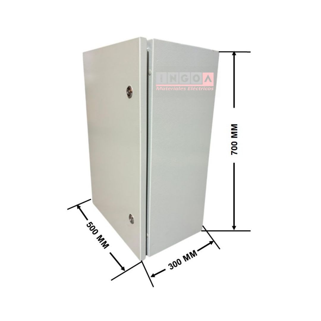 Gabinete Tablero Metalico 700x500x300mm 2 Puertas IP65 Ral 70329