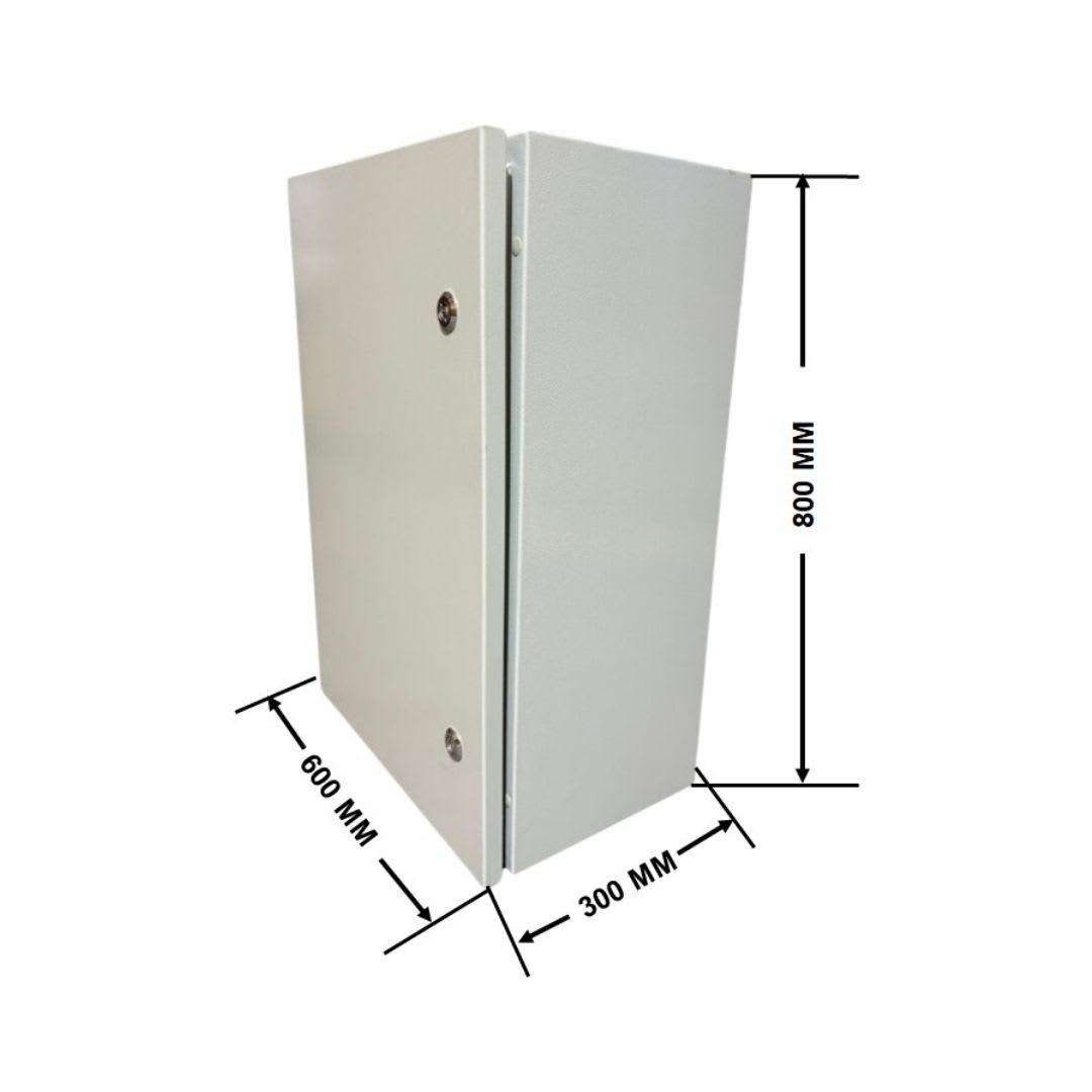 Gabinete Tablero Metalico 800x600x300mm 2 Puertas IP65 Ral 70329