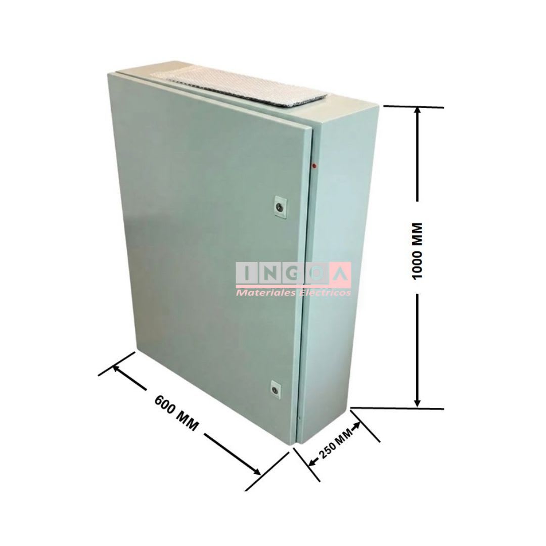 Gabinete Tablero Metalico 1000x600x250mm 1 Puerta IP65 Ral 70329