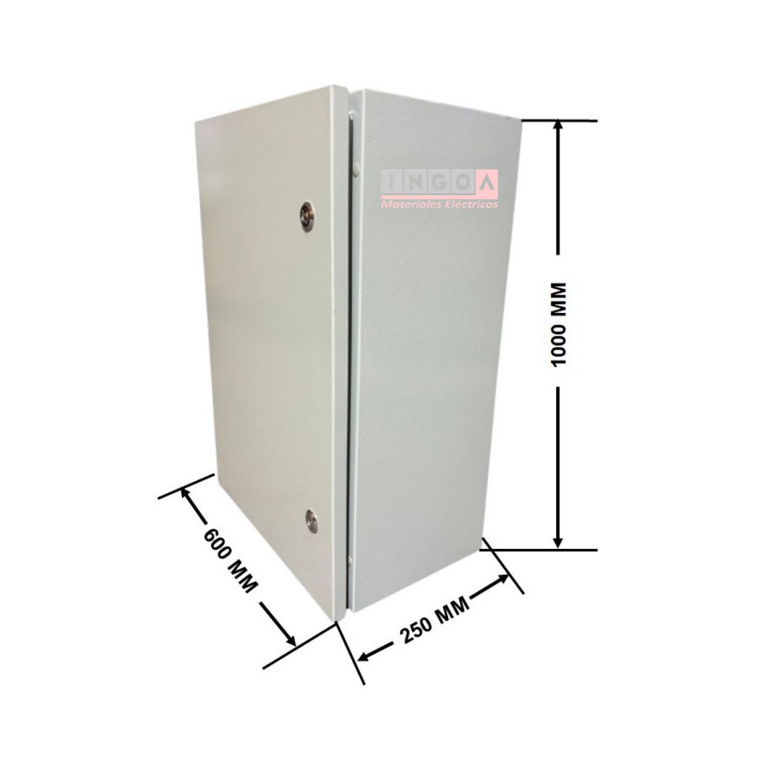 Gabinete Tablero Metalico 1000x600x250mm 2 Puertas IP65 Ral 70359