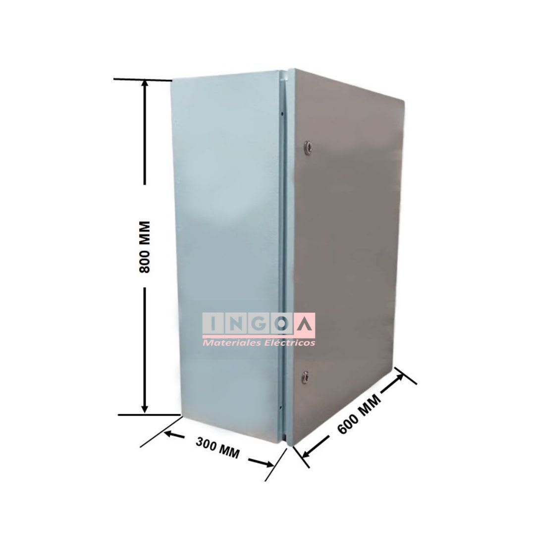 Gabinete Tablero Metalico 800X600X300 C/Chasis 135Mod IP65 RAL 70359