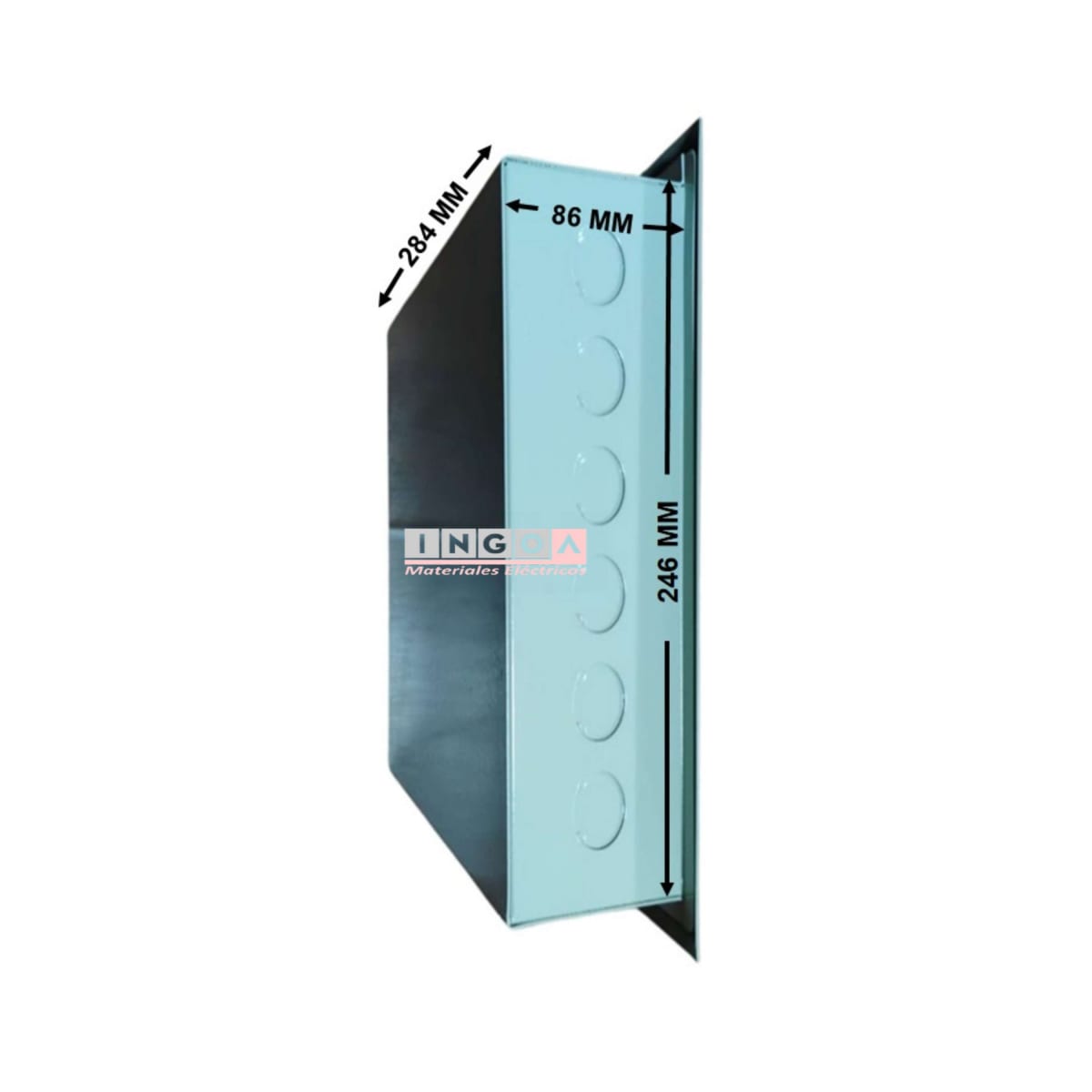 Tablero Metalico Embutido 18 Modulos IP41 Ral7032 - Vista 8