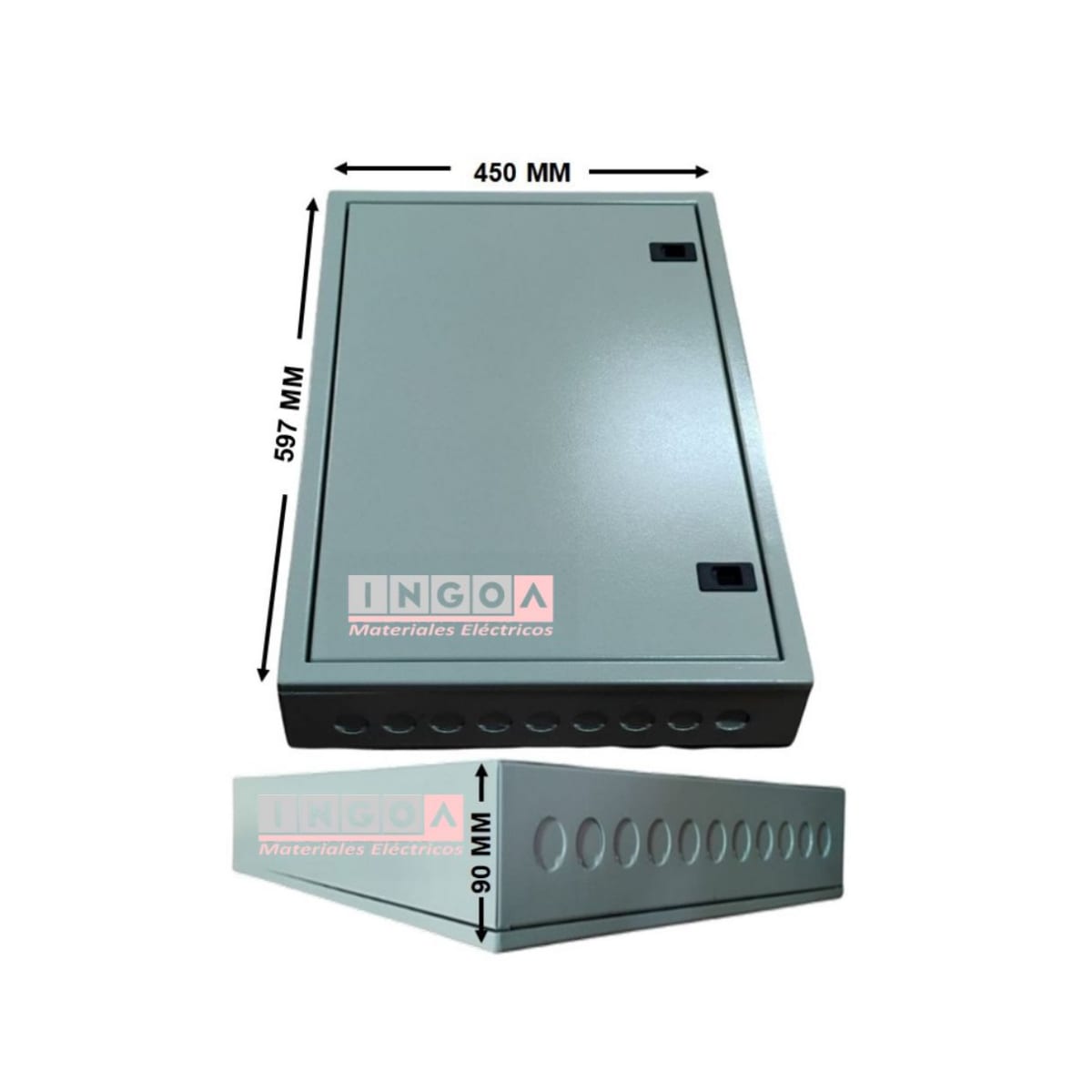 Tablero Metalico Sobrepuesto 54 Modulos IP41 Ral70326