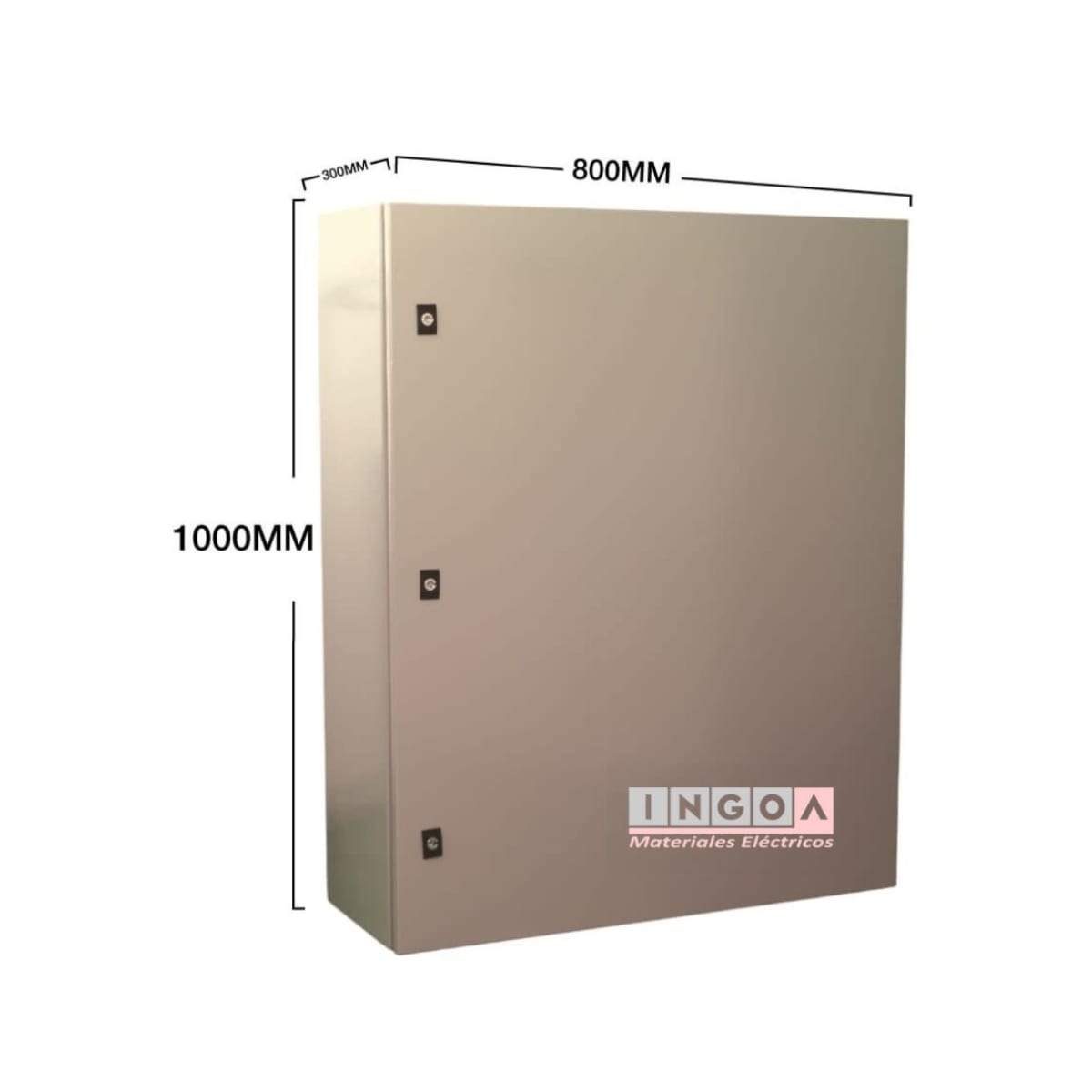 Gabinete Tablero Metalico 1000x800x300mm Con Chasis IP65 Ral 7035 - 259mod.1