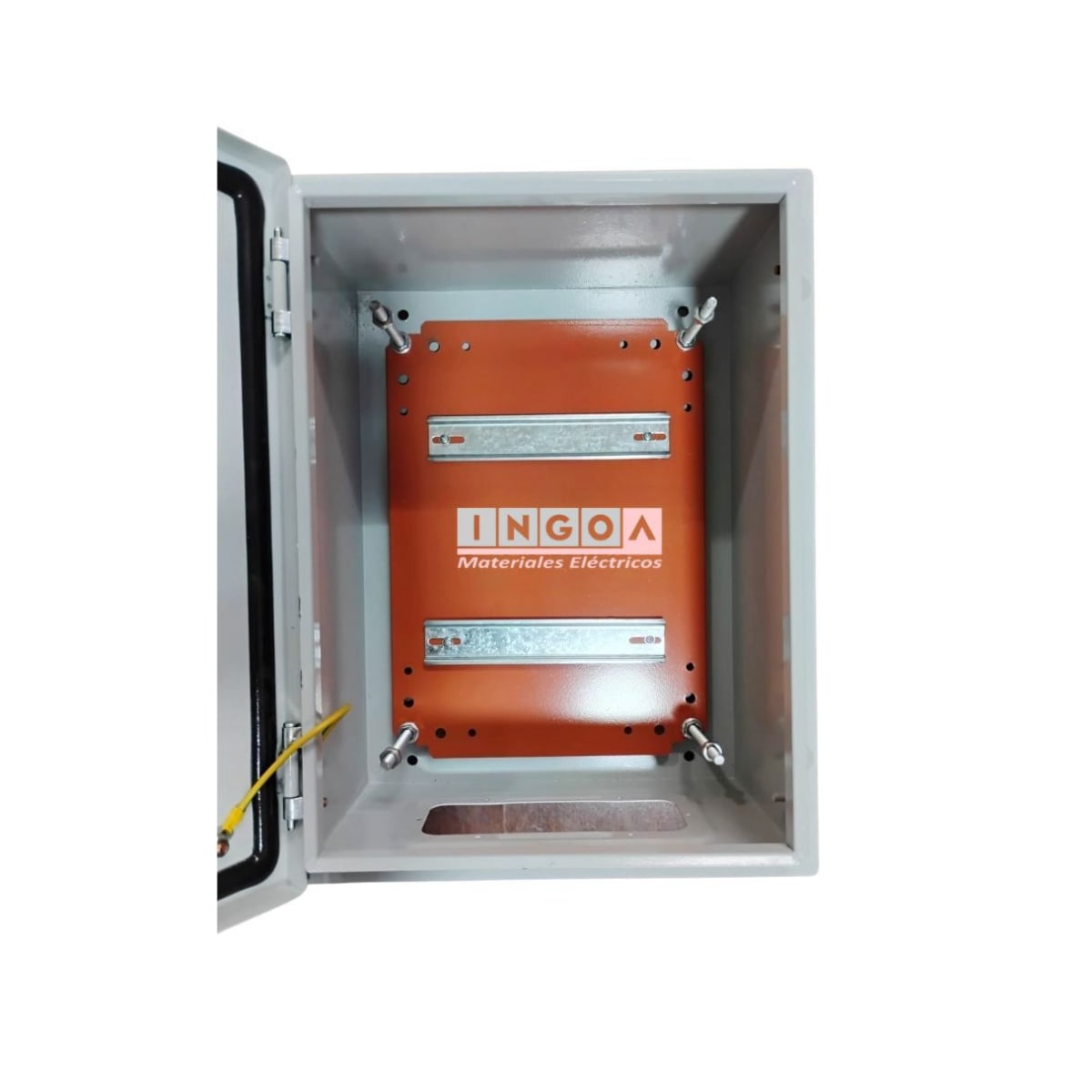 Gabinete Tablero Metalico 400x300x200 C/Chasis 20Mod IP65 Ral 70355