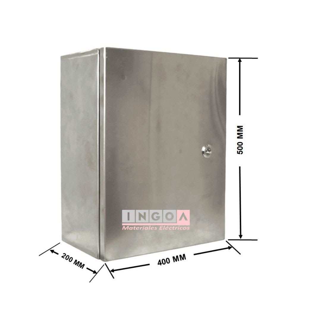 Gabinete de Acero Inoxidable 500x400x200 1 Puerta IP65 Stainless 304 - Vista 6